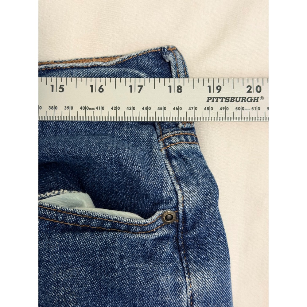 RedHead Mens Fleece Lined Jeans 40x30 Blue Denim Insulated Straight Leg Pants - Picture 3 of 11